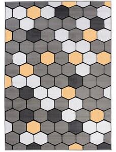 Chemex Koberec kusový Hexagon, šedý, 250x180cm