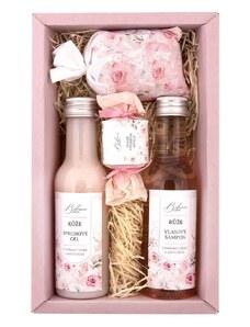 Bohemia Gifts Dárkový balíček růžové kosmetiky Premium s extrakty z šípků a květů růže