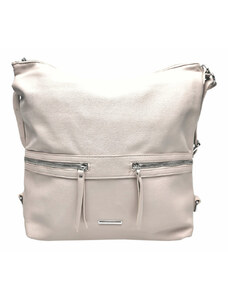 Tapple Velká perleťově bílá kabelka a batoh 2v1