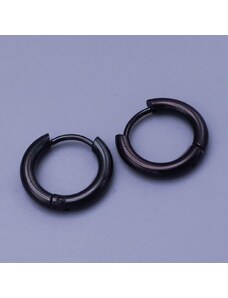 Černé kroužky z chirurgické oceli 15mm