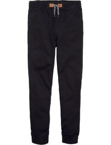 bonprix Ležérní termo kalhoty s měkkou bavlněnou podšívkou pro chlapce Černá