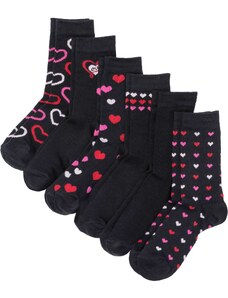 bonprix Dámské ponožky (6 párů), organická bavlna Černá