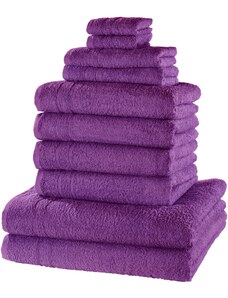 bonprix Souprava ručníků (10dílná) Fialová
