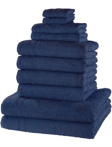 bonprix Souprava ručníků (10dílná) Modrá