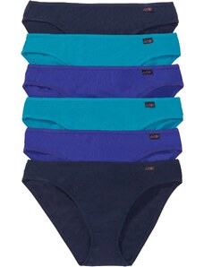 bonprix Kalhotky (6 ks v balení) Modrá