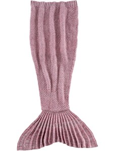 bonprix Měkká deka ve tvaru ocasu mořské panny Růžová