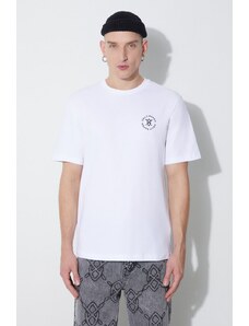 Bavlněné tričko Daily Paper Circle bílá barva, s potiskem, 1000112