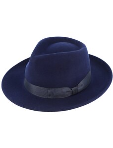Kašmírový modrý luxusní klobouk Fiebig - limitovaná kolekce Fiebig