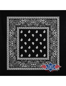 Stars and Stripes Bavlněný šátek - bandana (černá 03)