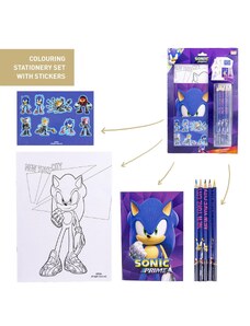 STATIONERY SET COLOREABLE SONIC PRIME