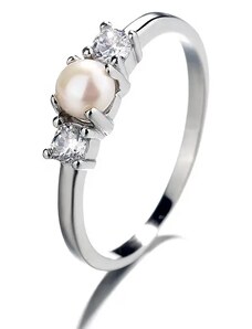 MAJYA Stříbrný prsten s perlou MARIA 10037/6