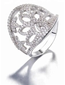 MAJYA Stříbrný prsten LUANA ve tvaru korunky se zirkony 10071/7