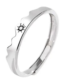 MAJYA Stříbrný nastavitelný prsten SUN 10340