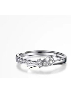 MAJYA Stříbrný nastavitelný prsten se zirkony JULY 10325