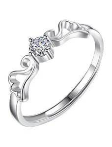 MAJYA Stříbrný nastavitelný prsten ANGELIA 10363