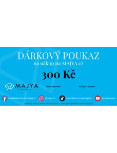 MAJYA Elektronický DÁRKOVÝ POUKAZ 10533/300