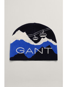 ČEPICE GANT GRAPHIC BEANIE modrá S/M