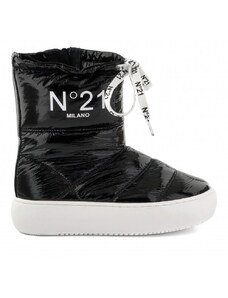 N°21 SNĚHULE NO21 PADDED AND QUILTED NYLON BOOTS WITH LOGO PRINT