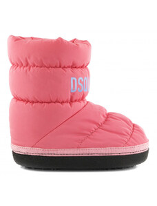 SNĚHULE DSQUARED2 LOGO PRINT PUFFY NYLON SNOW BOOTS