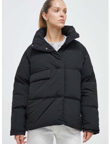 Péřová bunda adidas dámská, černá barva, zimní, oversize