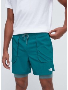Sportovní šortky The North Face Sunriser pánské, zelená barva