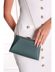 Paris Style Zelená společenská clutch kabelka Ariadne