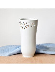 Porcelánová váza střední - Kapky