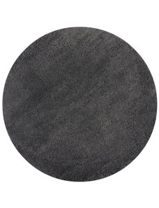 Flair Rugs koberce Kusový koberec Shaggy Teddy Charcoal kruh - 133x133 (průměr) kruh cm