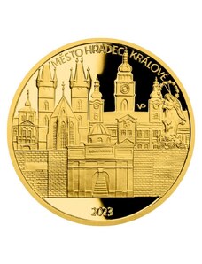 ČNB Zlatá mince 5000 Kč Hradec Králové 2023 Proof 234