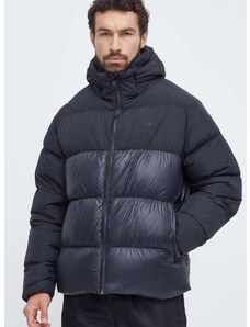 Péřová bunda adidas Originals Down Regen Hooded Puffer pánská, černá barva, zimní, IL2572