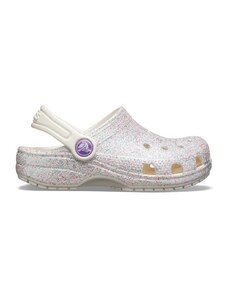 Crocs Sandály Dětské Kids Classic Glitter - Oyster >