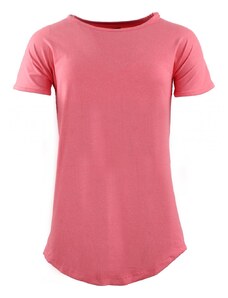 Dámské prodloužené fitness triko Pink II
