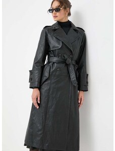 Trench kabát Beatrice B dámský, černá barva, přechodný, dvouřadový