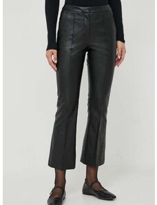 Kalhoty Beatrice B dámské, černá barva, jednoduché, high waist