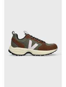 Semišové sneakers boty Veja Venturi hnědá barva VC0303357B