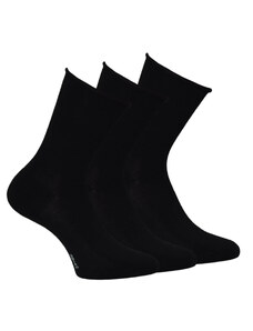 Klasické ruličkové ponožky bez gumiček zdravé ponožky RS černá 35-38