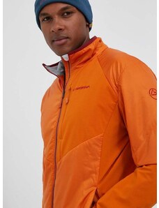 Sportovní bunda LA Sportiva Ascent Primaloft oranžová barva