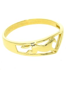 Goldstore Jemný zlatý prsten s koněm