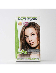 Přírodní světle hnědá barva na vlasy s teplým odleskem - NATURIGIN Dark Blonde 5.3
