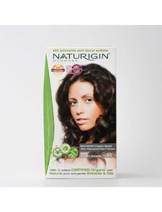 Přírodní tmavě hnědá kávová barva na vlasy - NATURIGIN Dark Coffee Brown 3.0