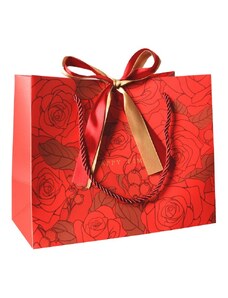 Stylpo s.r.o. Dárková taška, červená rose, 25 x 20 x 12 cm