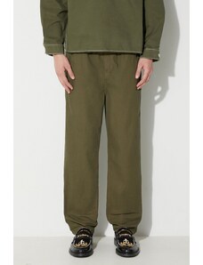 Bavlněné kalhoty Stan Ray REC PANT zelená barva, jednoduché, AW2310812