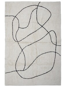 Bílý bavlněný koberec Bloomingville Viga 120 x 180 cm