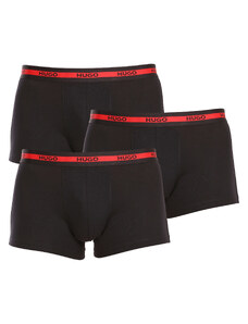 3PACK pánské boxerky HUGO černé (50492375 002)