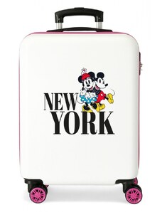 JOUMMABAGS Cestovní kufr ABS Mickey & Minnie New York, 55 cm