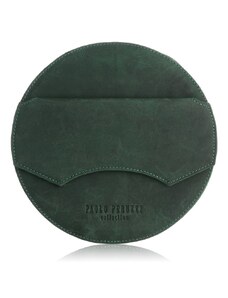 Dámská kulatá taška na rameno Kabelky od Hraběnky vintage; zelená