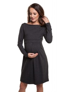 Móda Taleti Zimní těhotenské a kojící šaty ANGORA - černé