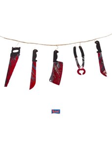 FOLAT Girlanda - krvavé nářadí 180 cm - Halloween