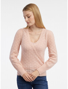 Orsay Světle růžový dámský svetr s příměsí vlny - Dámské