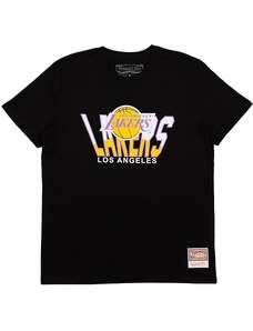 Mitchell & Ness Los Angeles Lakers Retrodome Tee / Černá, Žlutá / M